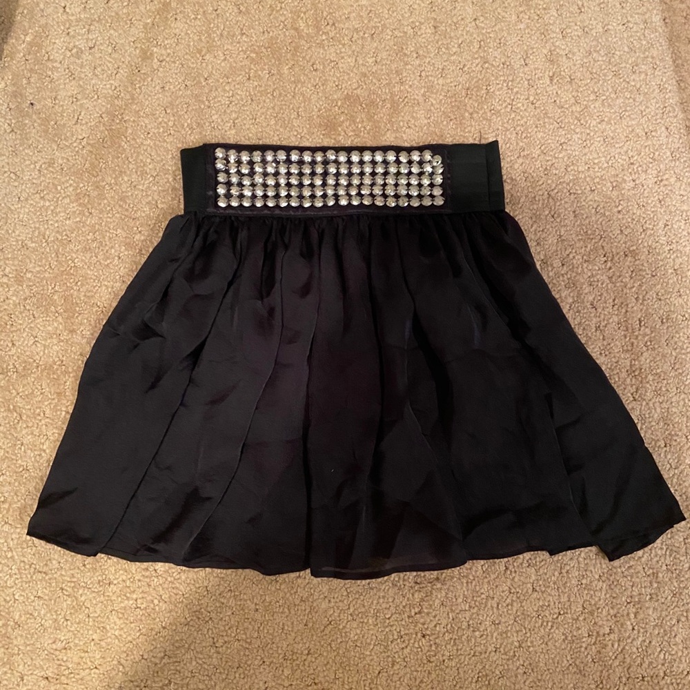 Black skirt with sequins